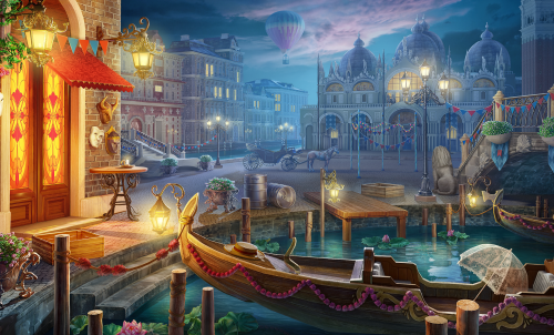 Hidden object Scene for mobile game