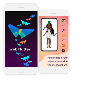 webFlutter - Video Messaging App
