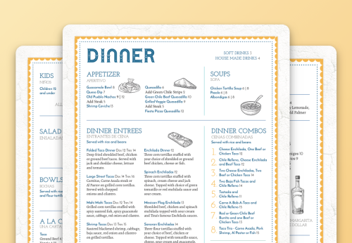 Graphic Design | Menu Design For Restaurant
