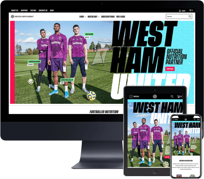 Soccer Supplement Shopify Redesign