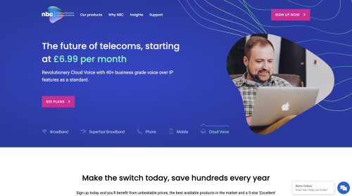 User Tested Website For The Fastest Growing Telecoms Broker For B2B