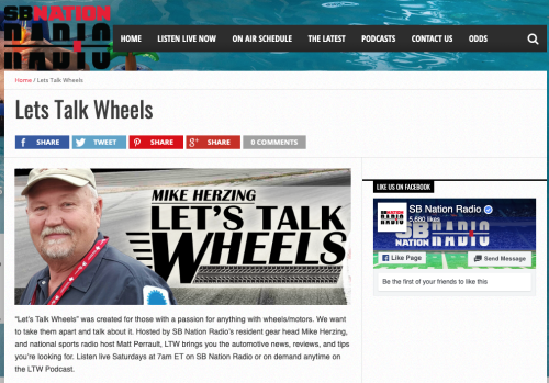 K1 Speed on SB Nation Radio and ESPN Radio