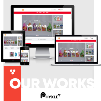 Sola Chemical Company  Website with Ecommerce web design and development by Phyxle