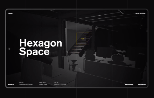 Hexagon coworking space