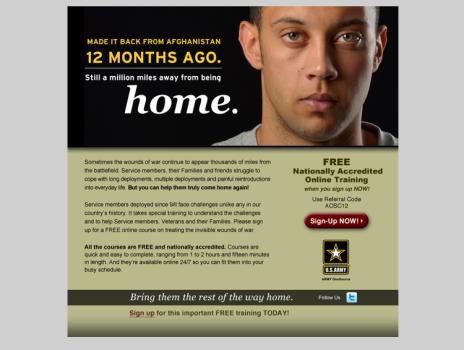 Email Campaign for U.S. Army