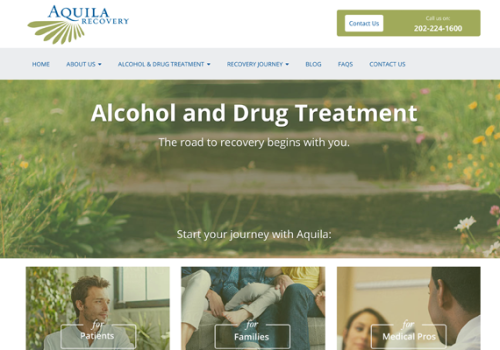Aquila Recovery HubSpot Website