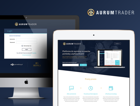 AurumTrader - Fintech / Crypto Platform