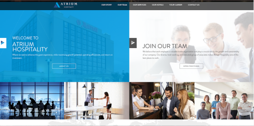 Atrium Hospitality Website