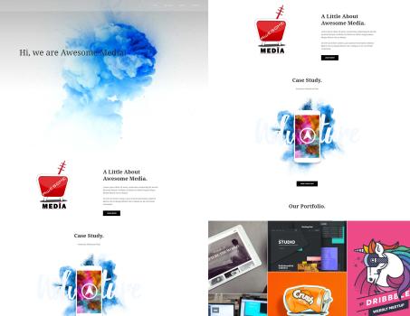 Awesome Media website development