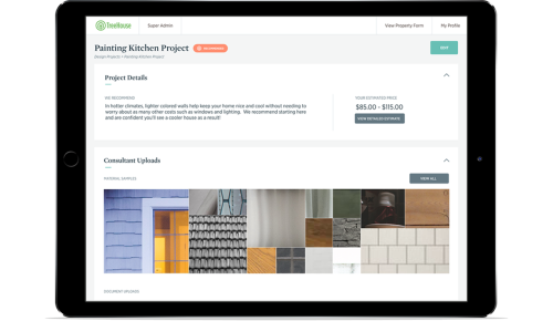 TreeHouse Tablet Interface For Contractors and Customers