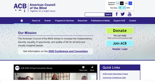 American Council of the Blind