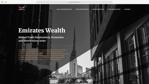 Corporate identity & website, Emirates Wealth