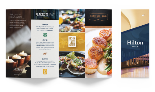 Hilton Austin Brochure Design