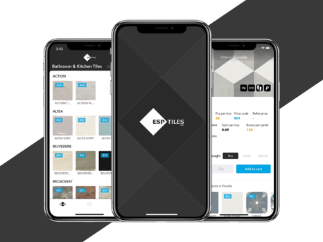 ESP Tiles app - A 94 page catalogue converted into an app!