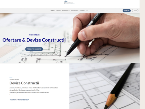 Estimate Website for a Construction Company based in Romania.