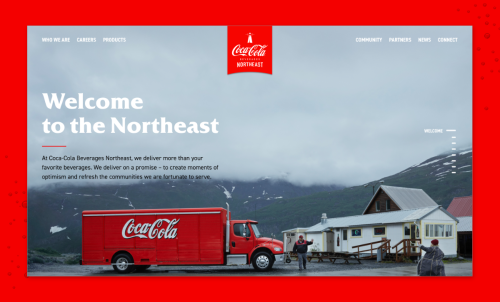 Coke Northeast Website Redesign
