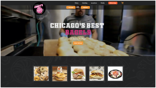 eCommerce Web Design: Corey's NYC Bagel Deli