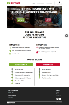 On demand recruitment website