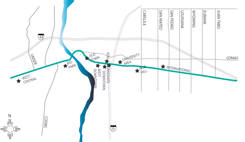 Central Ave. Map
