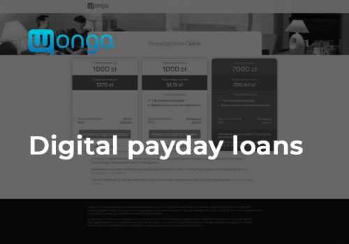 Digital payday loans