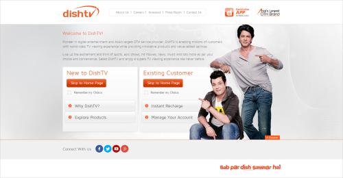 Dish TV Web Design and Development