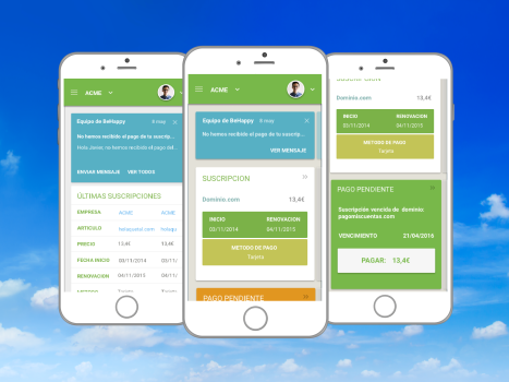 Dashboard refactoring for MY Customer's Area