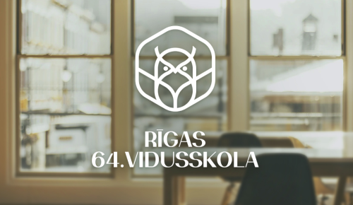 The graphic identity of Riga 64th Secondary School
