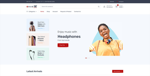 eHUB24/7 Ecommerce Website