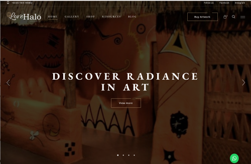 Web Design Project For Art Gallery