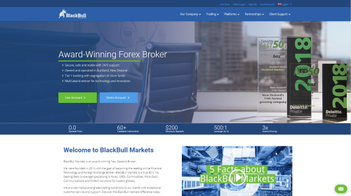 BlackBull Markets Website Development