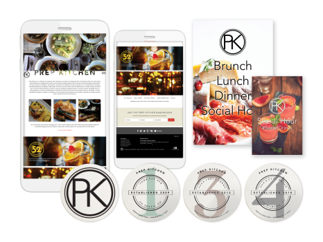 Prep Kitchen Website Concept and Collateral