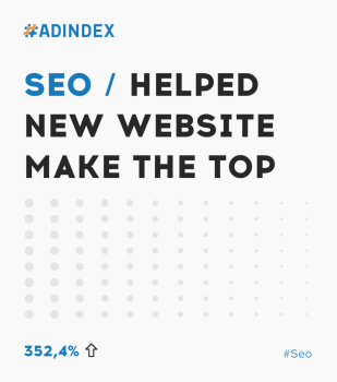 ADINDEX Helped New Website to Get Ahead of Competitors and Make the Top