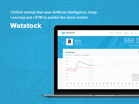FinTech startup that uses AI, DL and LSTM to predict stock market