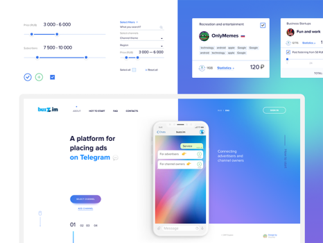 Buzz.im — a platform for posting ads in Telegram channels