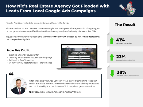 Real Estate Advisor Gets More Direct Leads