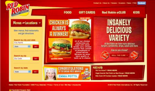 Food Website Design