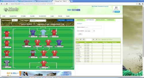 Development of English Premier League Fantasy Football League