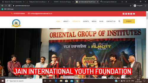 Jain International Website Development