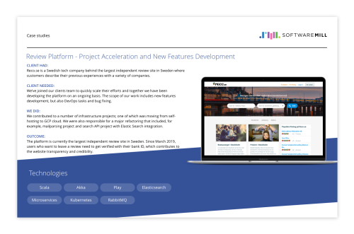 Review Platform - Project Acceleration and New Features Development