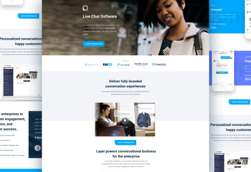 Conversation Platform Landing Page