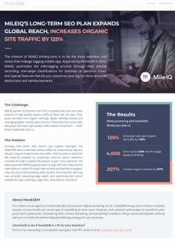 Microsoft and MileIQ’s Long-Term SEO Plan Expands Global Reach, Increases Organic Site Traffic by 125%