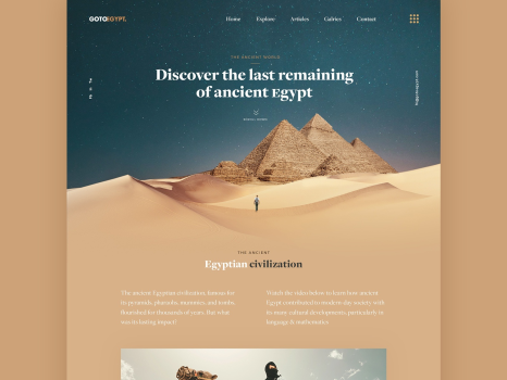 GOTOEGYPT - Travel Landing Page