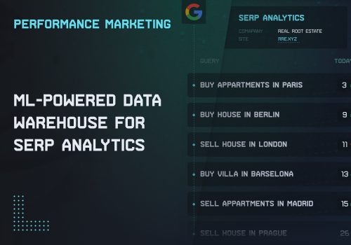 ML-Powered Data Warehouse for SERP Analytics