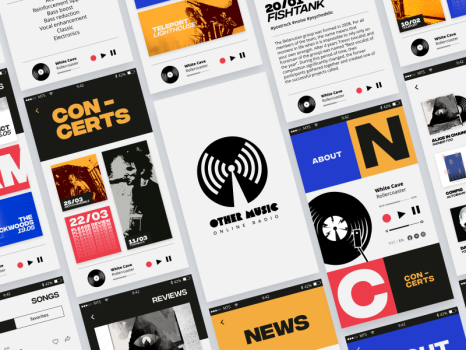 Design of the application for the online radio station