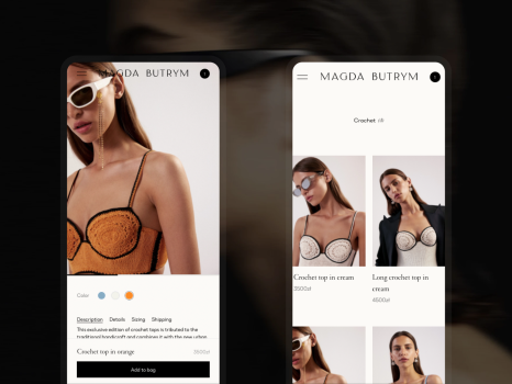 Headless Shopify for high-fashion brand.