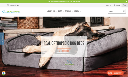Buddyrest - Shopify Website Design