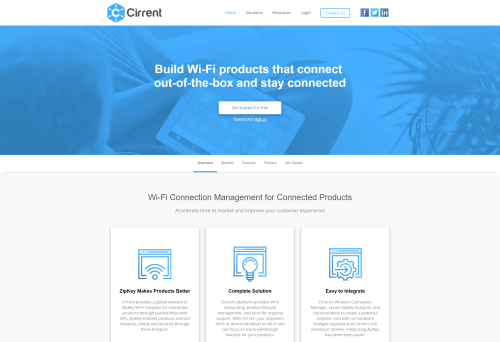 Cirrent corporate website design