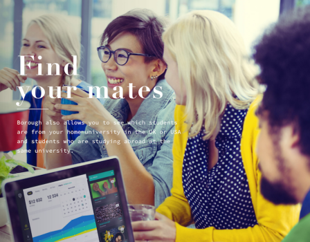 Branding, design and development for social networking app Borough
