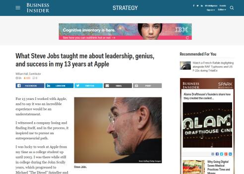 Business Insider Thought Leadership Article