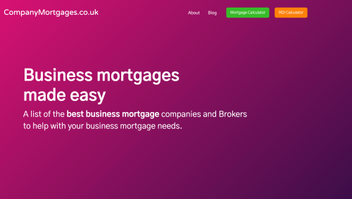 Company Mortgages Web Design